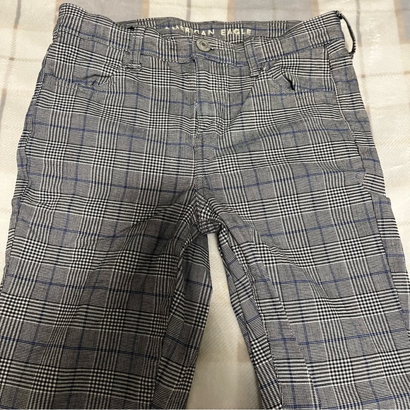 American Eagle Plaid High Rise Jeggings Size 4 Short - Picture 2 of 7